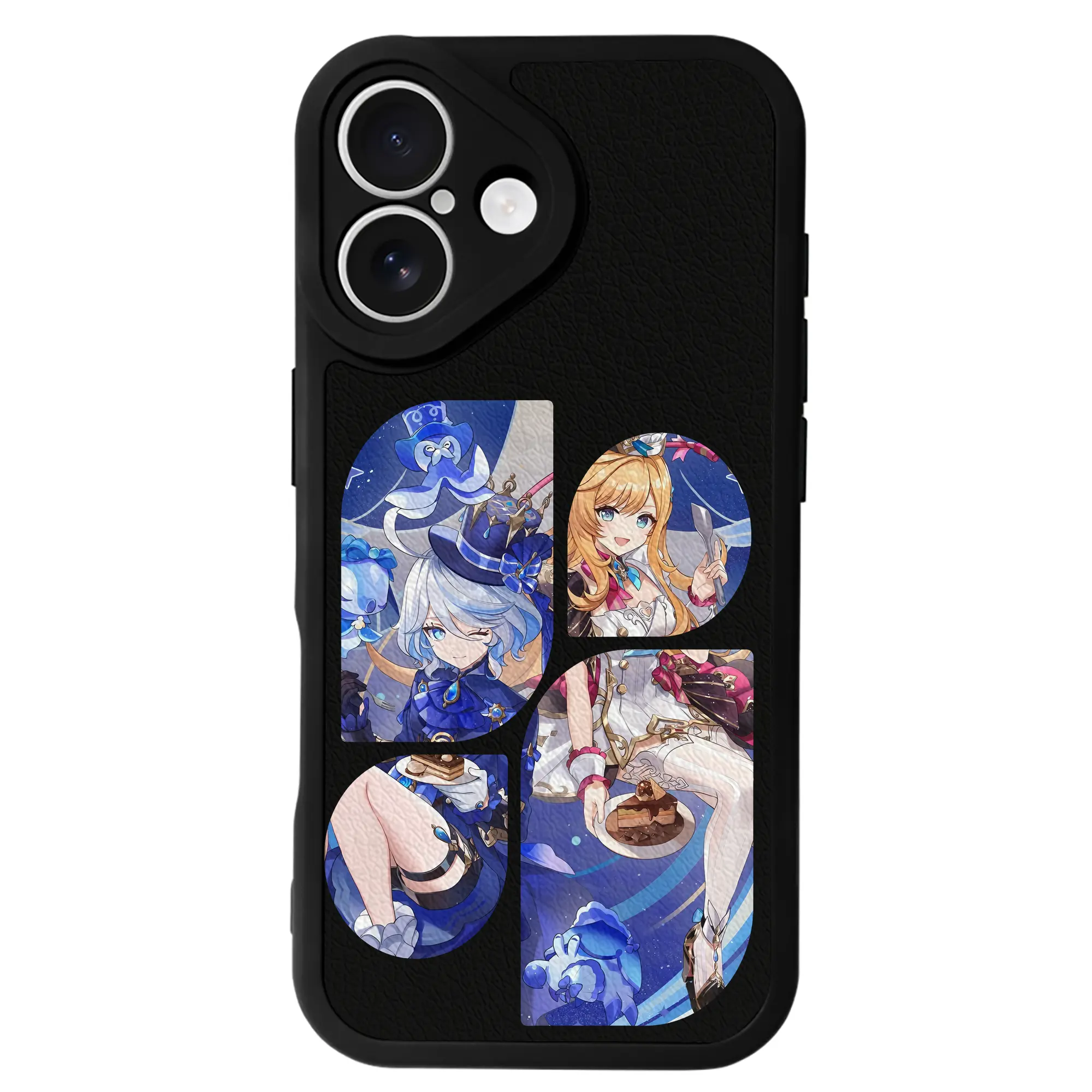 原 神 グッズ フリーナ - IPhone 16シリーズ対応 ・ シリコンスマホケース ・ レザー調 ・ 高精度フィット ・ 耐衝撃 ・ ワイヤレス充電対応 ・ 精密カット